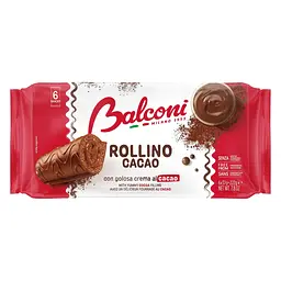 Бисквитные рулетики Balconi Rollino Cacao 222 г