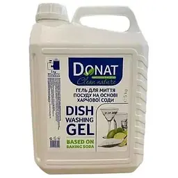 Гель для миття посуду DONAT 5л Clean Харчова сода