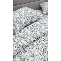 Наволочка Ecotton Зимова колекція Super Soft White/ Black Фланель 50х70 см (25545)