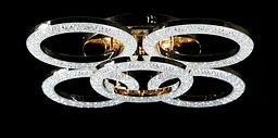 Люстра стельова LED Splendid Ray LT8004/4+1, 144W, золото/білий, сучасний стиль, з пультом - мініатюра 2