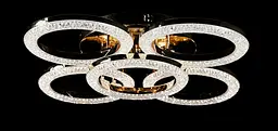 Люстра стельова LED Splendid Ray LT8004/4+1, 144W, золото/білий, сучасний стиль, з пультом - мініатюра 4