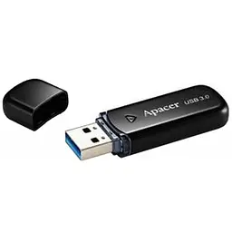 USB флеш накопичувач Apacer 64GB AH355 Black USB 3.0 (AP64GAH355B-1) - мініатюра 3