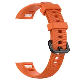 Силіконовий ремінець Primo для фітнес-браслета Huawei Honor Band 4/5 Orange - мініатюра 2