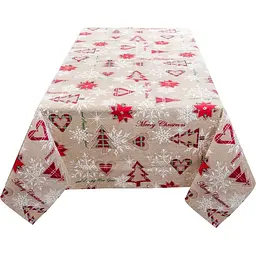 Скатертина водовідштовхувальна Lefard Home Textile Turron burdeos 140х180 см (715-356) - мініатюра 4