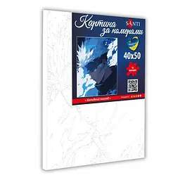 Картина за номерами SANTI "Холодний погляд", 40*50см (955384) - мініатюра 2