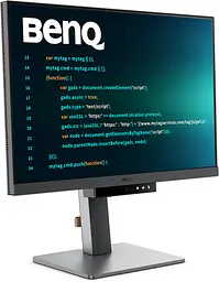 Монітор TFT 24.1 BenQ RD240Q, WQXGA, 16:10, USB-C, HDMI, DP, HAS, Pivot, колонки, темно-сірий - мініатюра 2