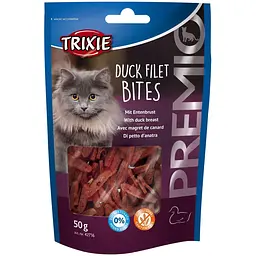 Ласощі для кішок Trixie PREMIO Duck Filet Bites качка 50 г