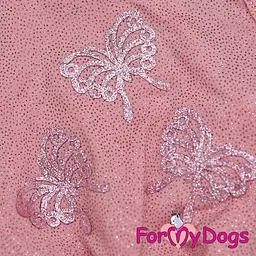 Сукня для собак "Метелики з блискітками" рожевий 16 For My Dogs zoo0005971 - мініатюра 3