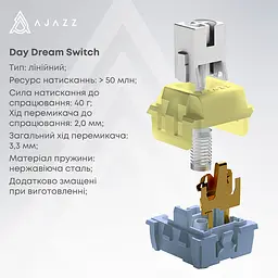 Клавіатура Ajazz AK650 Day Dream Switch Black (AK650-DD-BG) [156880] - мініатюра 8