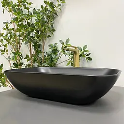 Умивальник VBI Avezzano black matt накладний VBI-014401, Чорний матовий - мініатюра 4