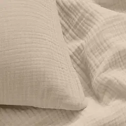 Наволочка Cosas Beige муслінова 40х60 см бежева (050Muslin_Beige_40x60) - мініатюра 2