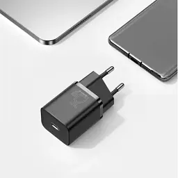 Зарядний пристрій Baseus 1xUSB 25W (USB-C) + Cable Type-C black (TZCCSUP-L01) - мініатюра 11