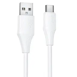 Дата кабель Hoco X124 Bien silicone USB to Type-C 3A (1m) White