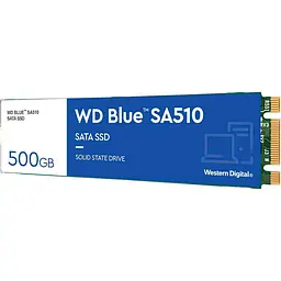 Накопичувач SSD Western Digital m.2 sata WD Blue SA510 M.2 500GB (WDS500G3B0B) - мініатюра 2