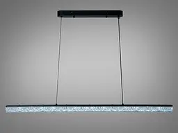 Підвісна LED-люстра Diasha XH1001/1000BK, чорна, 100×4 см, 28 W - мініатюра 2