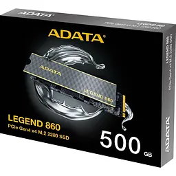 Накопичувач SSD Adata m.2 NVMe 500Gb LEGEND 860 PCIe 4.0x4 (SLEG-860-500GCS) - мініатюра 6