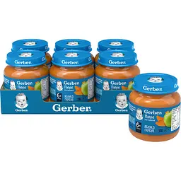 Пюре Gerber Яблуко і гарбуз 780 г (6 шт. х 130 г) - мініатюра 3