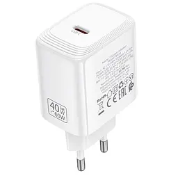 МЗП Borofone BN33 Fuente PD40W (1USB-C) White - мініатюра 4