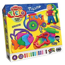 Набір креативної творчості Тісто для ліплення Master Do ПАЗЛИ Danko Toys TMD-11 укр Трактор