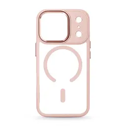 Чехол Apple iPhone 17 Pro, Unit MagSafe, розовый, прозрачный, магсейф, противоударный, магнитный, панель-накладка с поддержкой MagSafe, с поддержкой беспроводной зарядки, TPU+PC, защита всего корпуса, ударопрочный, ArmorStandart (ARM86295)