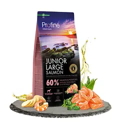 Сухий корм Profine Junior Large Salmon and Potatoes для цуценят і юніорів великих порід, з лососем і картоплею, 12 кг - мініатюра 2
