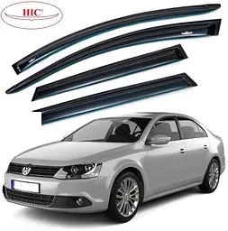 Дефлектори вікон вітровики HIC для Volkswagen Passat B8 2015- седан Оригінал (VW56)