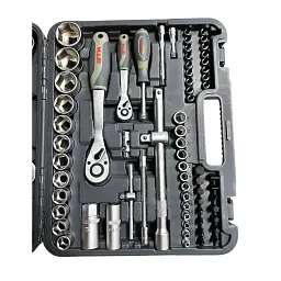 Набір інструментів GTM 82шт. 1/2-1/4" 4-32мм, кейс (GTS-082) - мініатюра 3