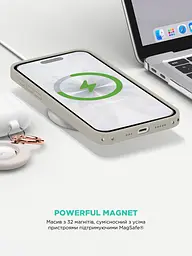 Силиконовый чехол с MagSafe для Apple iPhone 17, ICON2 MagCase, бежевый, противоударный, панель с мягкой подкладкой, защита всего корпуса, поддержка беспроводной зарядки, совместим с защитными стеклами и пленками, ArmorStandart (ARM87080) - мініатюра 8