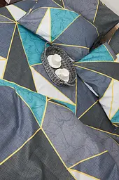 Комплект постільної білизни Moon&Star полуторний 143х210 наволочки 2х40х60 Triangles Микросатин Premium - мініатюра 4
