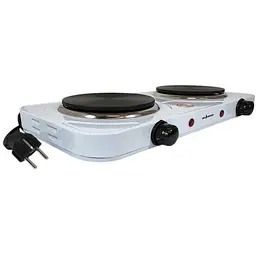 Електроплитка SeaBreeze SB-063 2000 Вт 2 конфорки диск біла - мініатюра 3