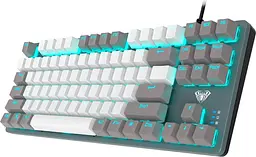 Клавіатура Aula F3287 Keycap KRGD Blue Switch UA Grey/White (6948391240954) [90995] - мініатюра 3
