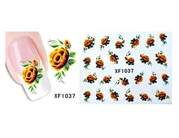 Наклейки для ногтей Цветочки XF1037