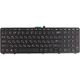 Клавіатура для ноутбука HP Zbook 15 G1 чорна, чорний фрейм, підсвітка (KB315062)
