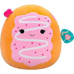 М'яка іграшка Squishmallows Вишневий Пончик Перл 36 см бежевий з рожевим (SQCR06742) - мініатюра 7