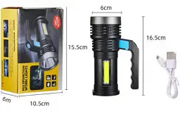 Світлодіодний ручний ліхтар Multifuncion work lights 3W портативний на акумуляторі - мініатюра 3
