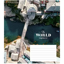 Зошит учнівський Школярик World Explorer, у клітинку, 18 аркушів, ВД-лак, 25 шт. (018-3226K) - мініатюра 4