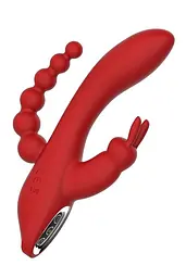 Вібратор-кролик Dreamtoys Hera 21 см червоний - мініатюра 2