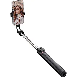 Монопод-штатив WiWU Bluetooth Selfie Stick Tripod with LED Black (Wi-SE015) [163485] - мініатюра 5