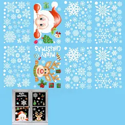 Набір новорічних наклейок на вікно New Year 3 13777 20×30 см 8 аркушів