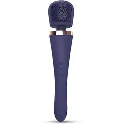 Вібромасажер із силіконовою щіточкою Love to Love Brush Crush - Midnight Indigo - мініатюра 2