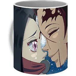 Кухоль GeekLand Demon Slayer Kimetsu no Yaiba Клинок, що розсікає демонів Незуко та Танджиро KY.02.16 330 мл білий - мініатюра 3