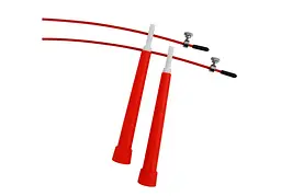 Швидкісна скакалка EasyFit Speed Cable Rope 3 м зі сталевим тросом червона (EF-2039-R) - мініатюра 4