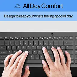 Клавіатура мембранна 150, 104key, USB-A, EN/RU, чорний HP teh0013844 - мініатюра 5