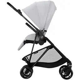 Коляска Cybex Melio Carbon Fog Grey з бампером (525000043) - мініатюра 4