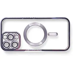 Чохол-накладка BeCover TPU Chrome Case (MagSafe) для Apple iPhone 16 Pro Purple (712084) - мініатюра 4