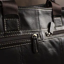 Сумка під ноутбук з гладкої шкіри 14890 Vintage коричнева - мініатюра 7