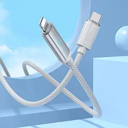 Дата кабель Hoco U127 Power Type-C to Lightning (1.2m) Silver/Gray - мініатюра 3