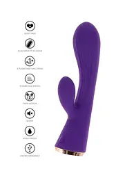 Вібратор-кролик ToyJoy Iris, 17.5 см (фіолетовий) - мініатюра 3