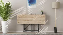 Стіл-книга трансформер Спайдер Ferrum-decor 750x1150x880 Чорний метал ДСП Дуб Сан-Марино 16 мм (FRD-105089) - мініатюра 7