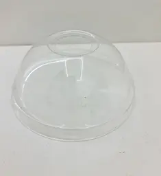 Купольна кришка до склянки, PET, 50 штук, купольна форма, з отвором, для холодних напоїв і коктейлів - мініатюра 3